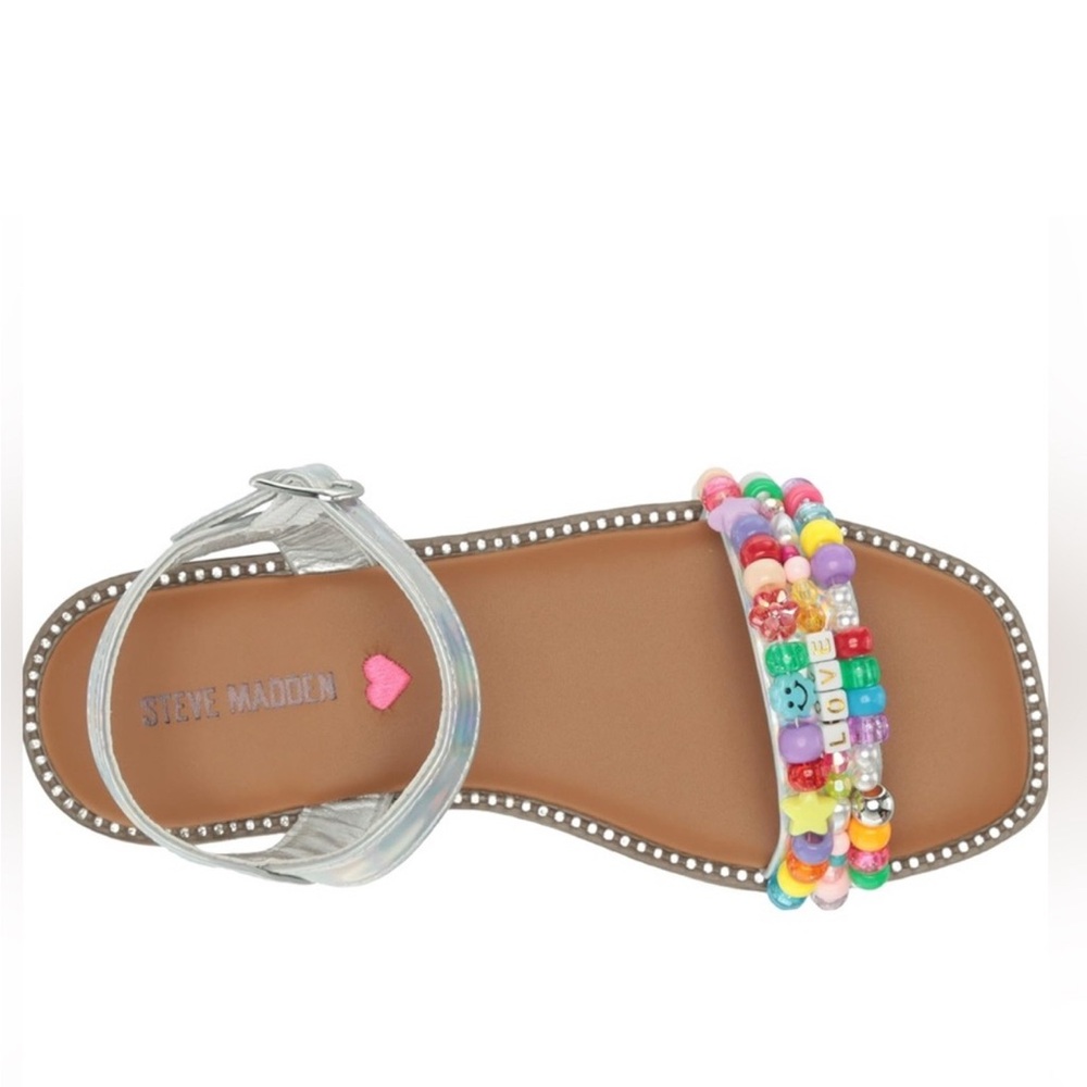 Steve Madden Girls beaded sandals
